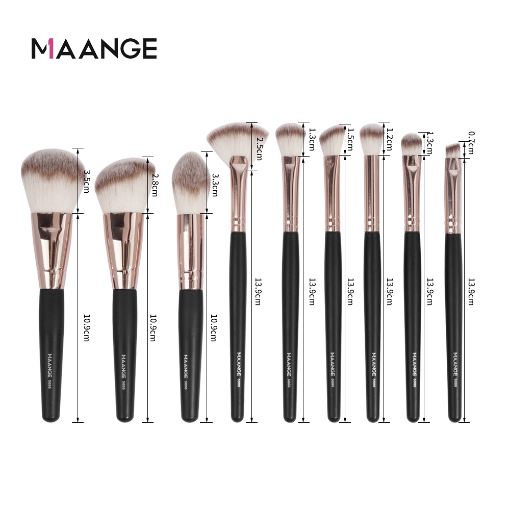 MAANGE Bộ Trang Điểm Chuyên Nghiệp 9 Cây Tặng Kèm Hộp Đựng 5886 | BigBuy360 - bigbuy360.vn