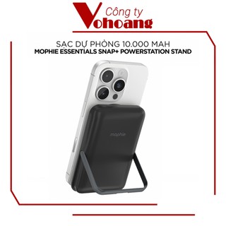 Sạc dự phòng Không dây 15W Mophie Essentials Snap+ Powerstation 10,000mAh Có chân chống