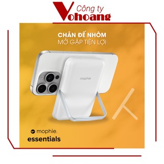 Sạc dự phòng Không dây 15W Mophie Essentials Snap+ Powerstation 10,000mAh Có chân chống