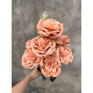 Chùm hoa Ohara 7 bông cao cấp -Hoa giả decor