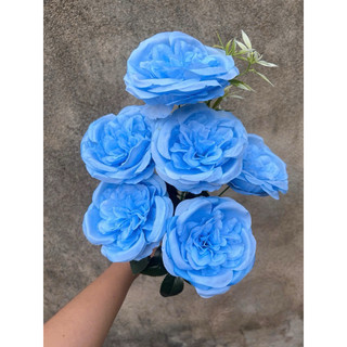 Chùm hoa Ohara 7 bông cao cấp -Hoa giả decor