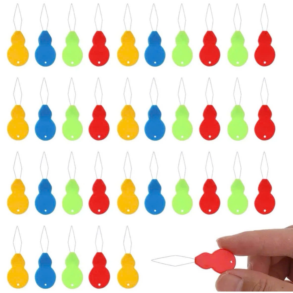Sét 10 cái dụng cụ xỏ kim bằng nhựa nhiều màu sắc