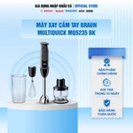 (Chính Hãng) Máy Xay Cầm Tay Braun MultiQuick MQ5235 BK - Dễ Dàng Xay Sinh Tố, Thịt, Gia Vị - Bảo Hành 2 Năm — ảnh 1