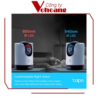 TP-Link Tapo C225 Camera 2K Rõ Nét, AI, Nút Bấm Chế Độ Riêng Tư, Quay Quét Rộng, Bảo Mật, Thông Minh, Nhìn Đêm Xa