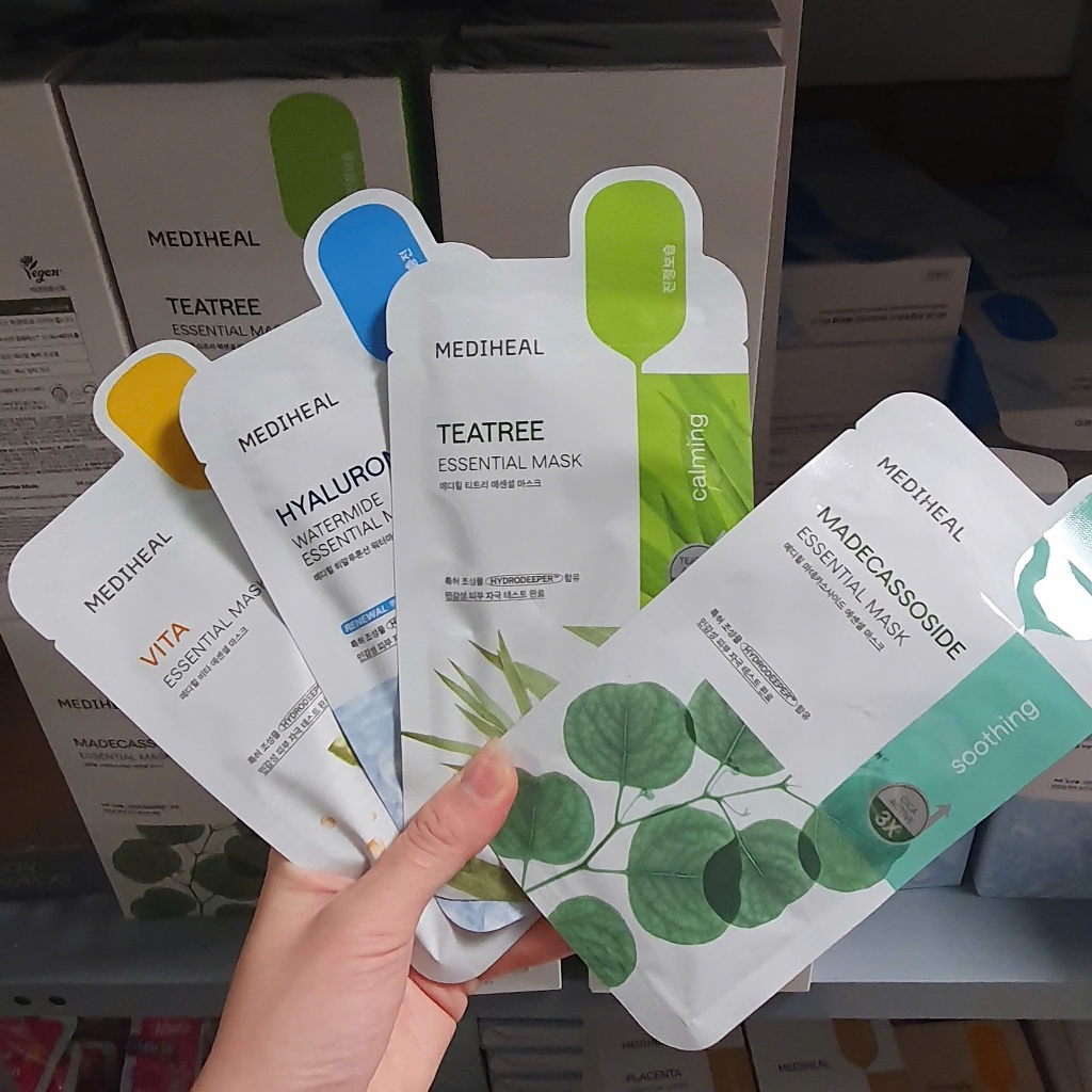 Mặt nạ Mediheal Double Calming/Hyalu Moist/Pepta Lifting/Collagen Mucin/Vita Toning Mask Dưỡng Ẩm, Làm Dịu Da 20ml