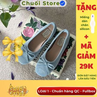 Giày bệt nữ da PU tổng hợp dệt vải đế cao su nhẹ nhàng êm chân mang thoải mái