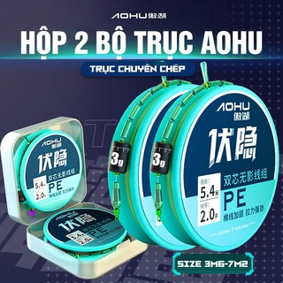 Hộp 2 Bộ Trục Câu Đài Aohu Chuyên Chép Dây Trục Câu Cá Chất Lượng Phụ Kiện Câu Đài Cao Cấp