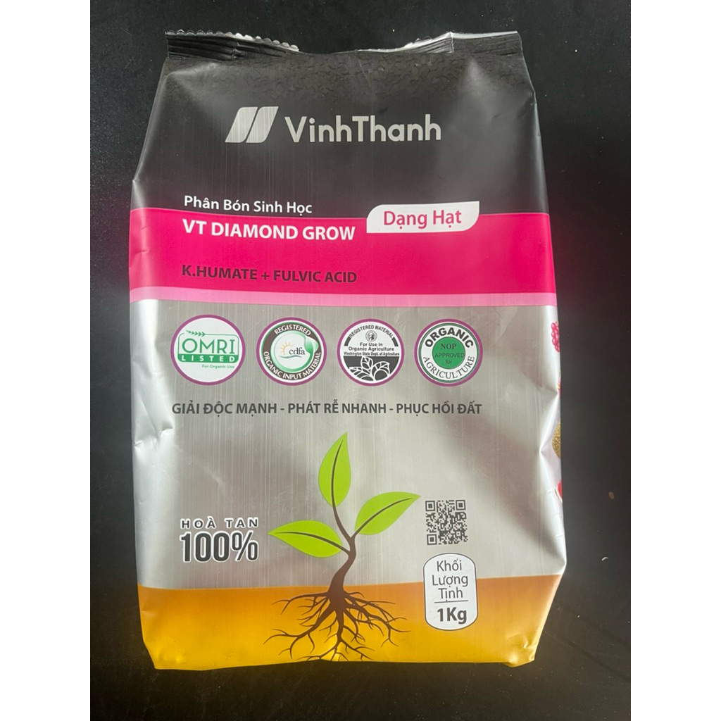 Humic Vĩnh thạnh( dạng hạt) - gói 1kg