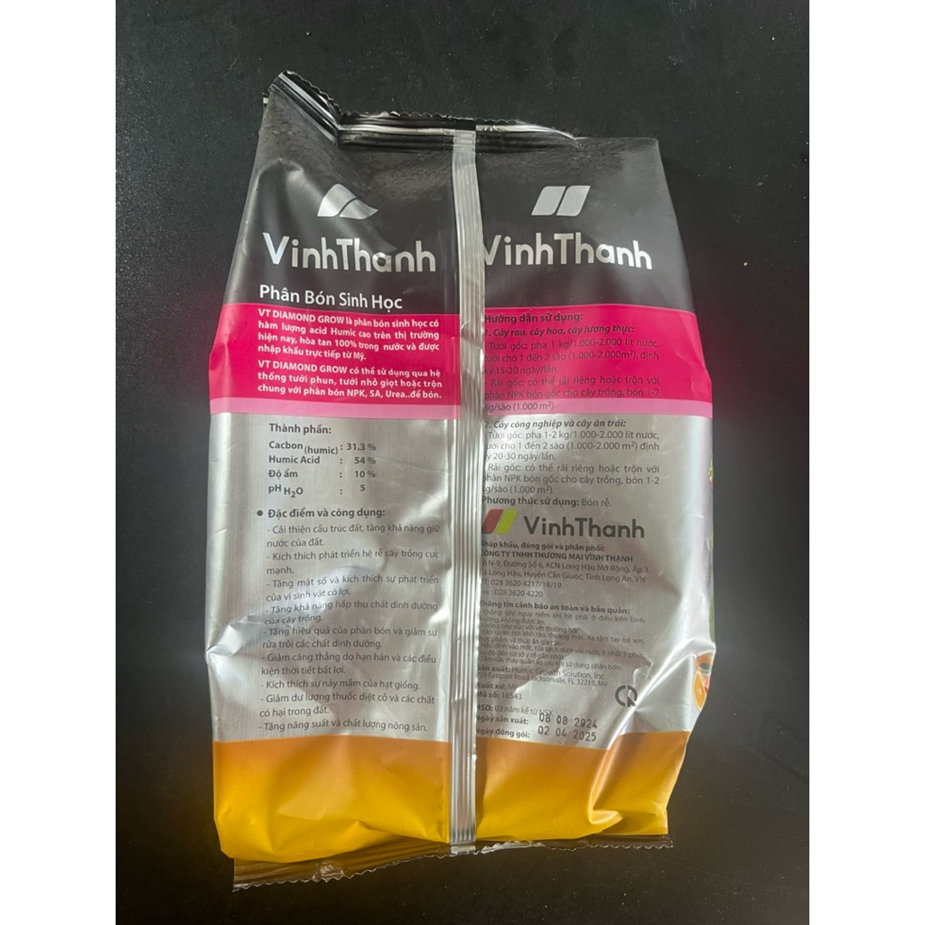 Humic Vĩnh thạnh( dạng hạt) - gói 1kg