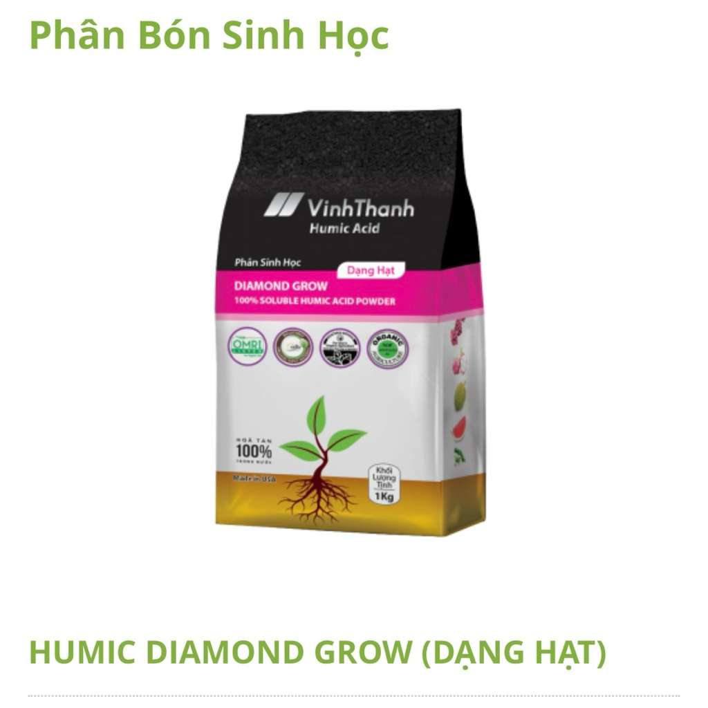 Humic Vĩnh thạnh( dạng hạt) - gói 1kg
