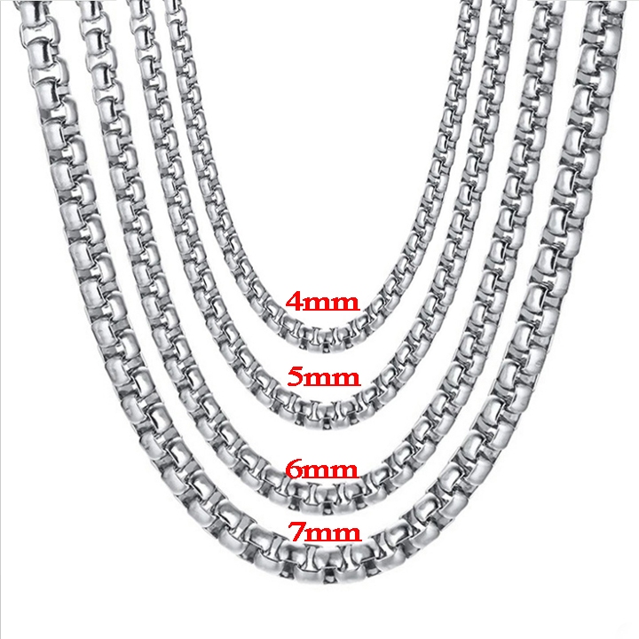 Dây chuyền inox nam trơn không gỉ MN021805