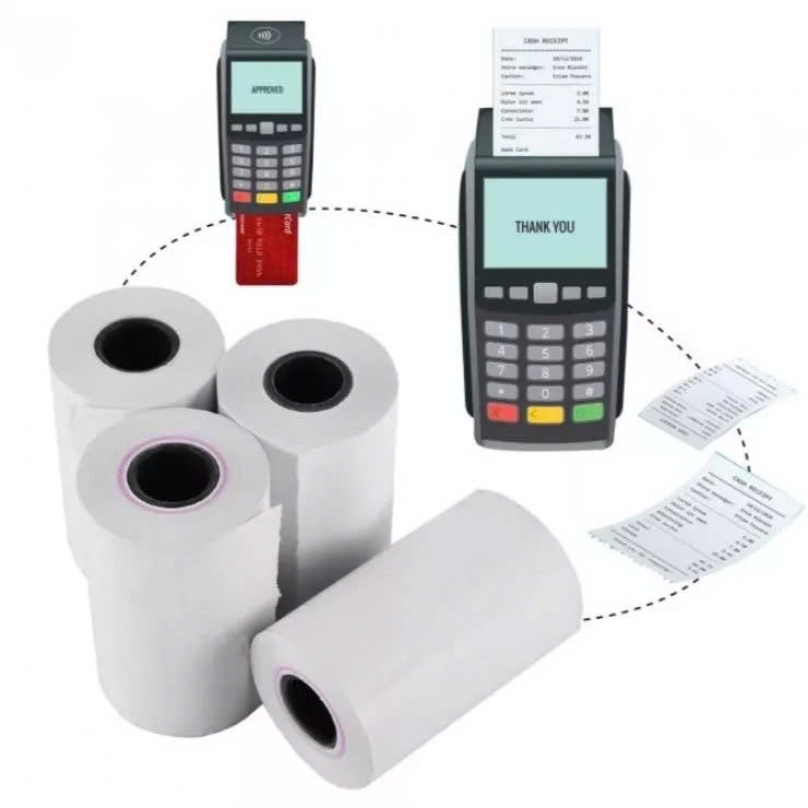 [COMBO 30 CUỘN] Giấy in nhiệt cho máy in bill cầm tay K58 K57 K57*38 K58*38 giấy nhiệt  K57x38 in hóa đơn   [30 CUỘN]