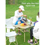 Bộ bàn du lịch xếp gọn siêu nhẹ, bộ 1 bàn 6 ghế gấp gọn phù hợp  dã ngoại câu cá cho cả gia đình — ảnh 5