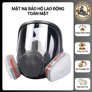 Mặt Nạ Bảo Hộ Lao Động Toàn Mặt Silicone An Toàn Cho Sức Khỏe - Phòng Khói Bụi, Hóa Chất Độc Hại