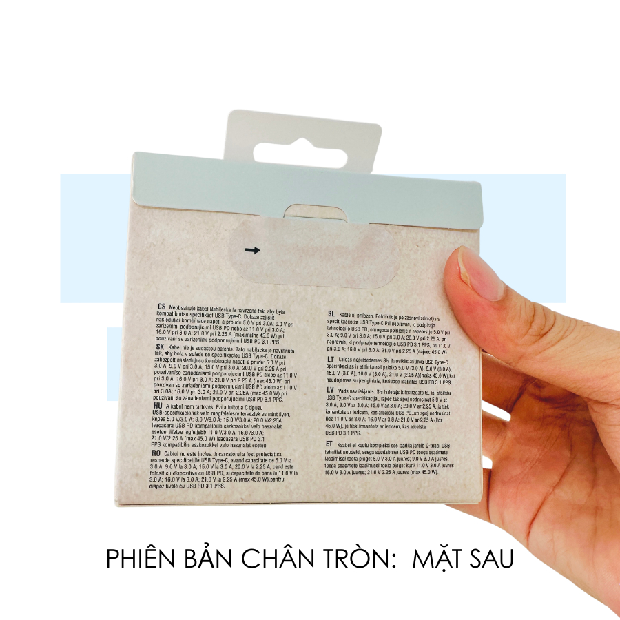 Củ sạc nhanh 45W GG Pixel có PD, PPS mới nguyên hộp seal