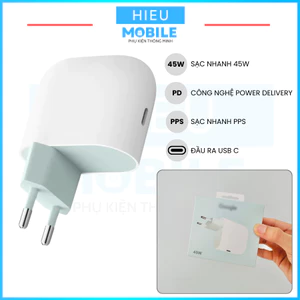 Củ sạc nhanh 45W GG Pixel có PD, PPS mới nguyên hộp seal