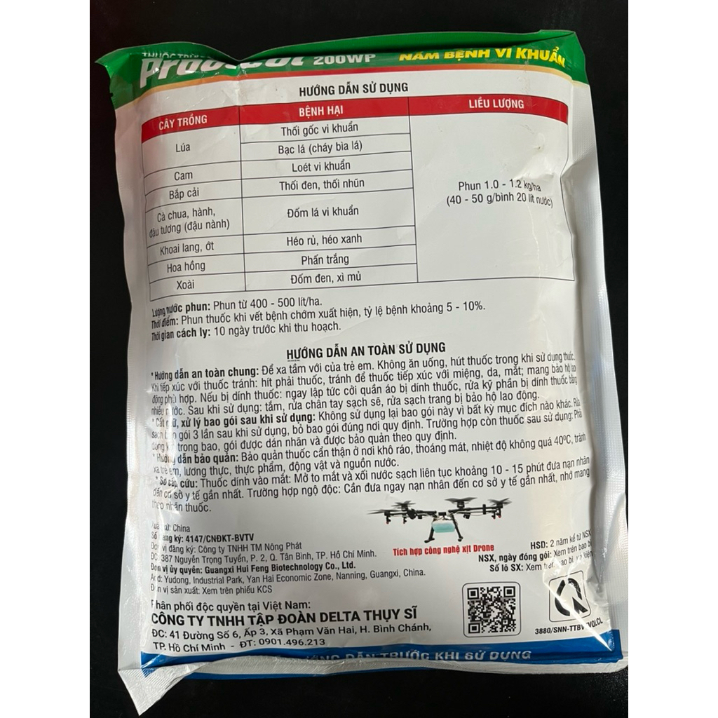khuẩn vương Probicol- hỗ trợ cây trồng khỏi bệnh bạc lá, đốm lá