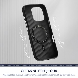 Ốp Lưng iPhone 17 Pro Max Mặt Nhám Chống Bám Tay Có Vòng Nam Châm