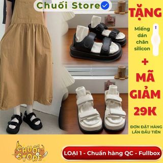 Dép quai hậu nữ da PU tổng hợp dệt vải đế cao su thoải mái đơn giản đáng yêu dễ mang