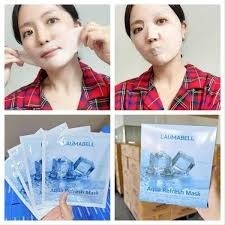 Hộp 4 Miếng Mặt Nạ Thạch Ngậm Nước, Dưỡng Ẩm Collagen LAUMABELL Hàn Quốc