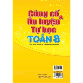 Sách - Củng Cố & Ôn Luyện Tự Học Toán 8 - Dùng chung cho các bộ sách giáo khoa hiện hành - ndbooks