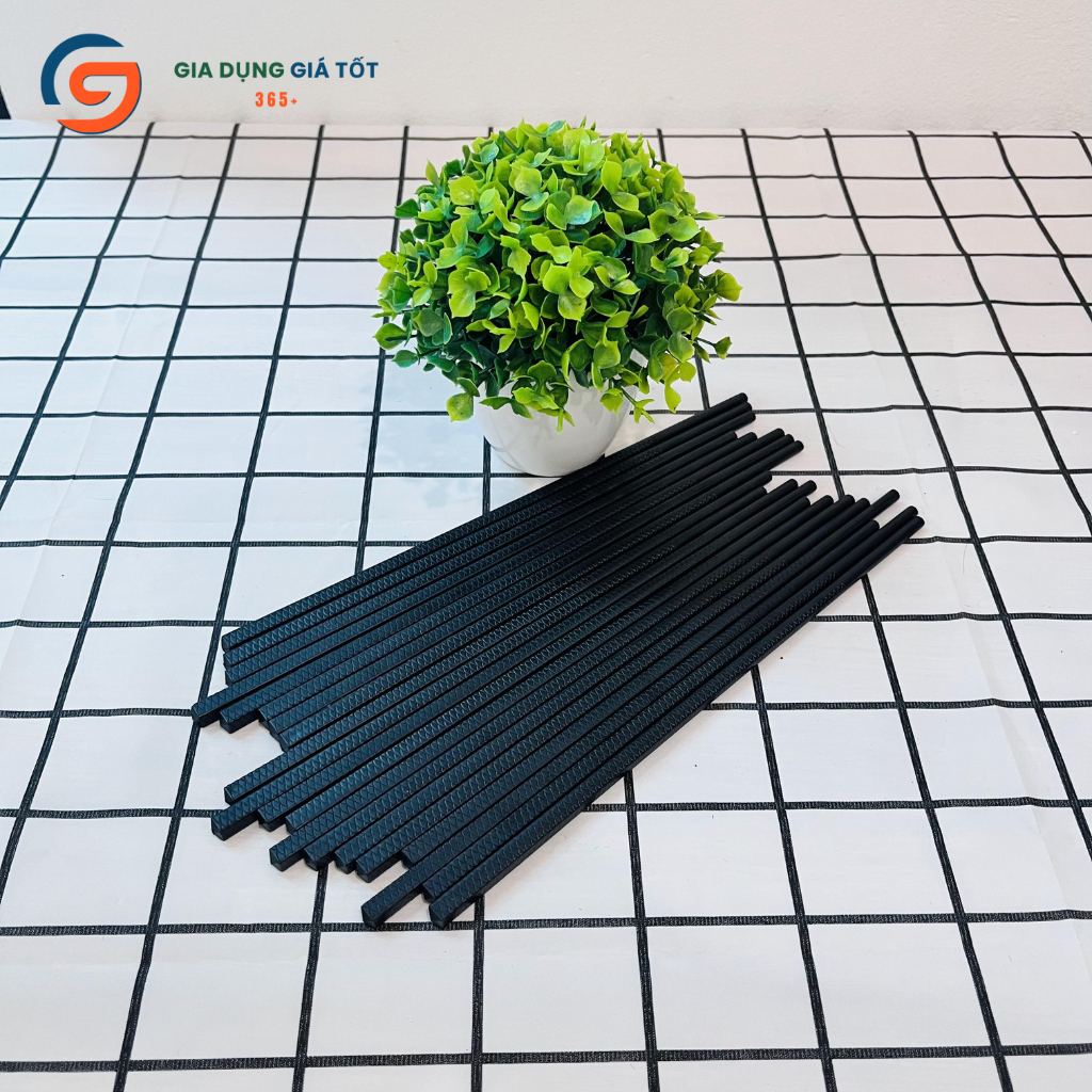 Vỉ 10 đôi đũa phíp Nhật kháng khuẩn - đũa ăn chống trơn trượt, bền đẹp, dễ vệ sinh