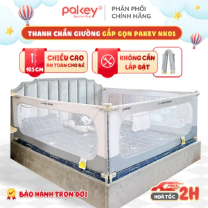 Thanh Chắn Giường Gấp Gọn Pakey Không Cần Lắp Ráp, Thanh Chắn Cải Tiến Nâng Hạ Tiện Lợi, Bảo Hành Trọn Đời