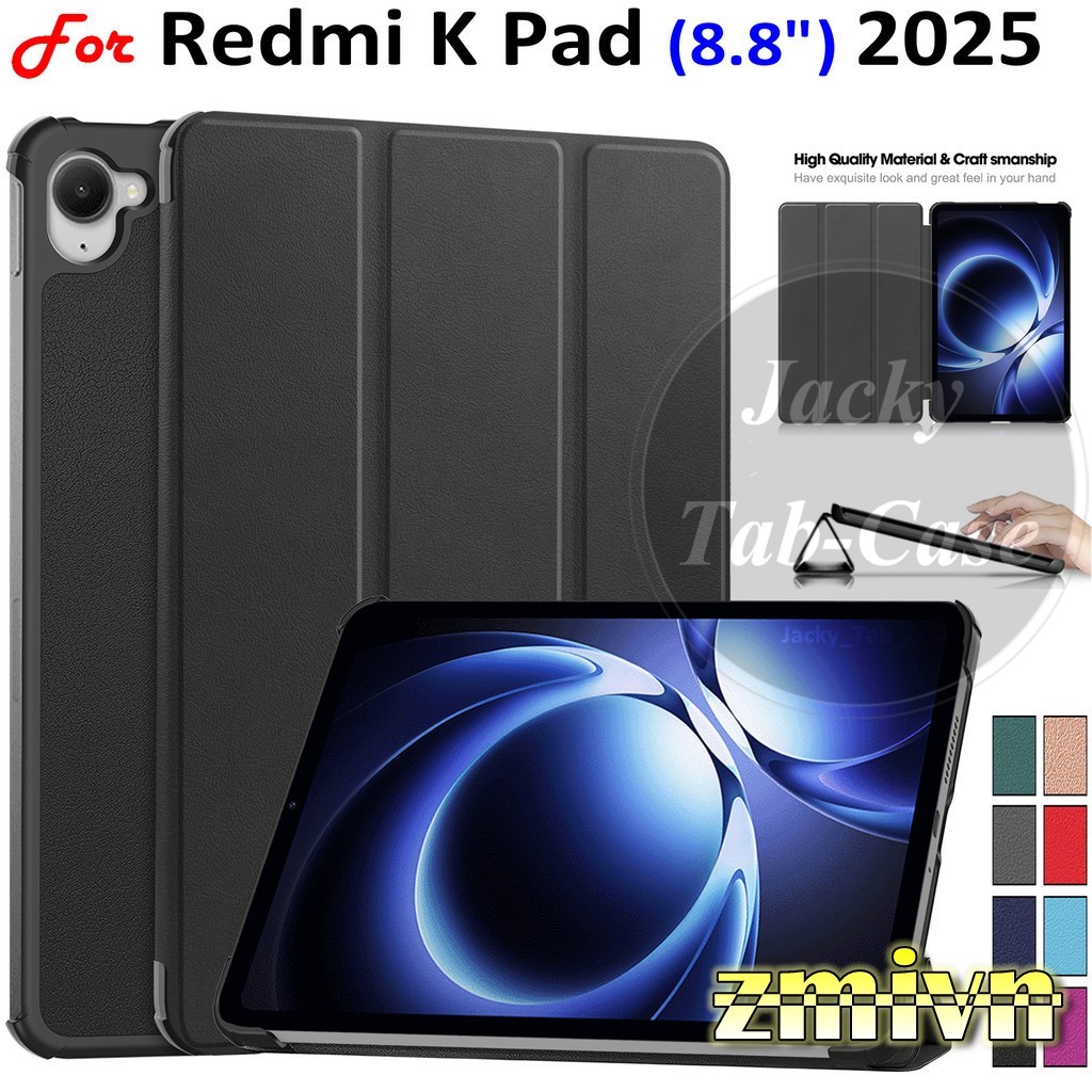 Bao da, ốp lưng cho Xiaomi Redmi K Pad KPad 8.8 Inch 2025 hỗ trợ smart ...