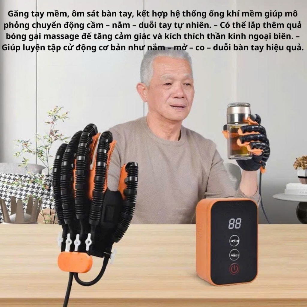 (Hàng Có Sẵn): Máy Tập Phục Hồi Chức Năng Bàn Tay Sau Tai Biến, Đột Quỵ, Đủ Size