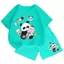 Bộ đồ trẻ em – Hình Gấu Trúc Panda và Kẹo Mút Vàng, chất cotton mềm thoáng, mặc dễ chịu (M 195)