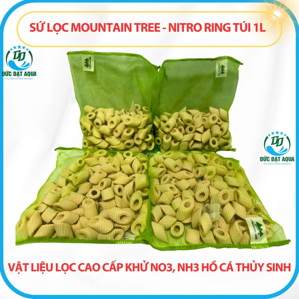 Sứ Mountain Tree NITRO RING- MTF229 túi 1L Vật liệu lọc cân bằng PH Cao câp-hàng chính hãng 4