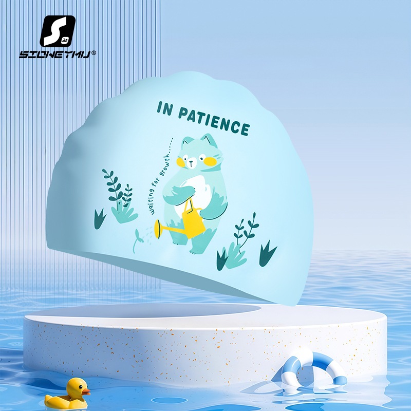 Mũ bơi Snow Swim cho trẻ em bằng sillicone bền đẹp giá rẻ, họa hình siêu đẹp, siêu dễ thương