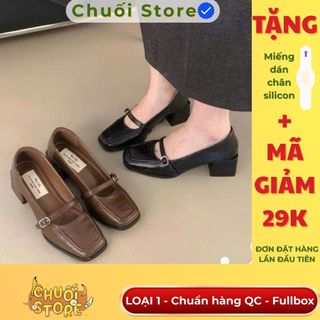 Giày lolita nữ da PU tổng hợp dệt vải đế cao su mềm mại êm ái dịu dàng nữ tính