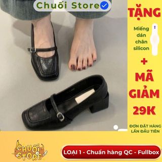 Giày lolita nữ da PU tổng hợp dệt vải đế cao su nhẹ nhàng tinh tế thanh lịch nữ tính