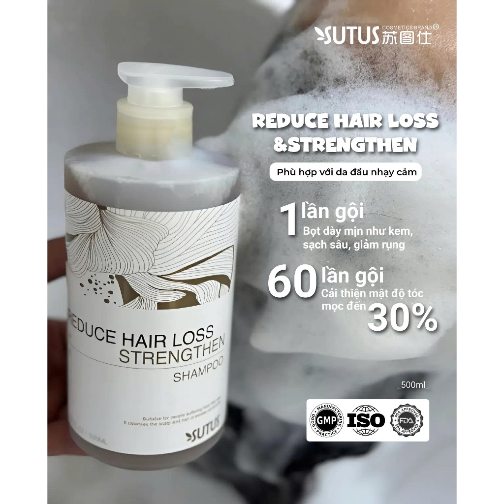 SUTUS Bộ sản phẩm chăm tóc giảm rụng tăng sinh nang mọc tóc - COMBO Grow and Glow