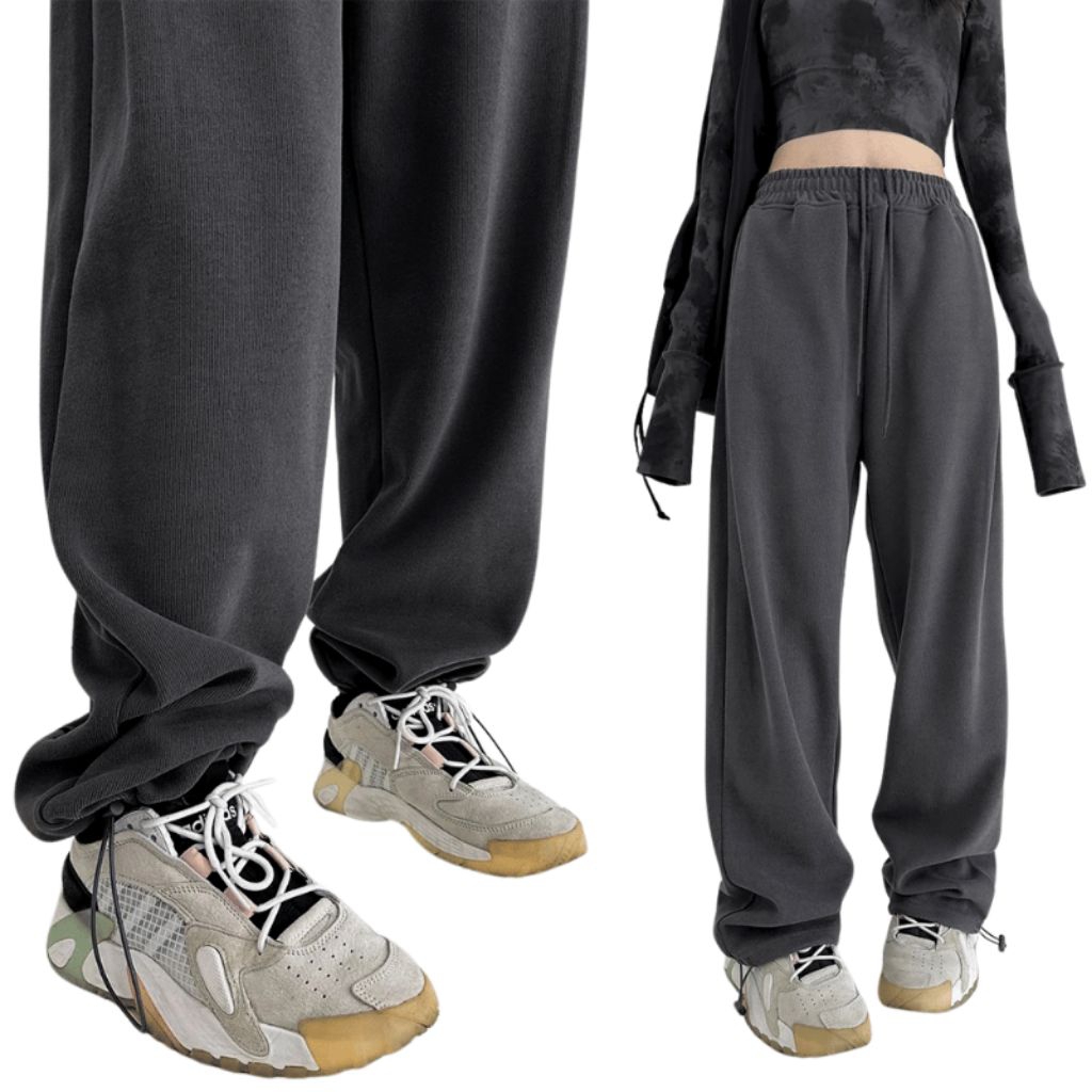 Bigsize Quần Jogger Nam Nữ Lai Rút Dây 40-105KG Ống Suông Thời Trang - MÃ 01