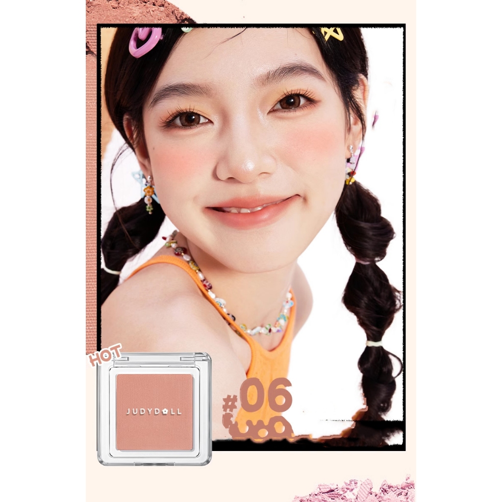 Phấn Má Hồng JUDYDOLL 2g Đơn Sắc Mịn Lì Chuẩn Màu Tự Nhiên Bền Màu Suốt 24h | NHÍM HOUSE