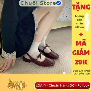 Giày bệt nữ da PU tổng hợp dệt vải đế cao su phong cách thanh lịch sang trọng cao cấp
