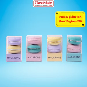 Bộ 2 Gôm Tẩy Nano CLASSMATE Thiết Kế Bánh Macarons Làm Sạch Vết Chì Một Cách Nhanh Chóng Dễ Dàng An Toàn Cho Bé CL-ER607