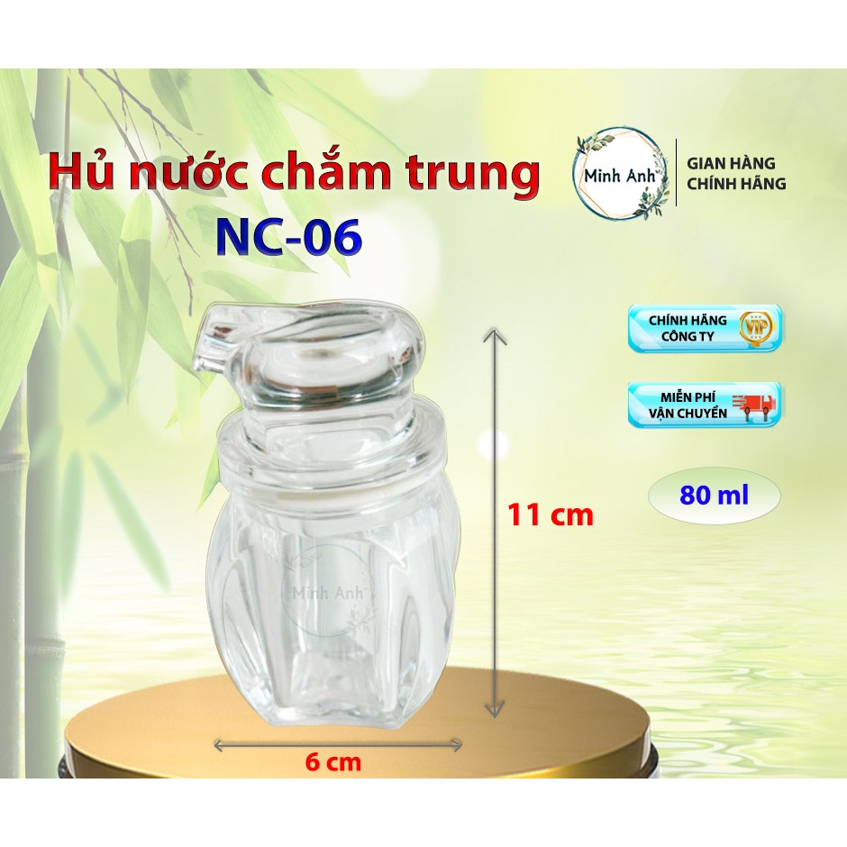 [ Hỏa tốc ] Hủ nước chắm NHỰA trong suốt HNC05 - HNC06 - HNC07 - bền đẹp ( lọ đựng nước chắm nhỏ - trung - đại )