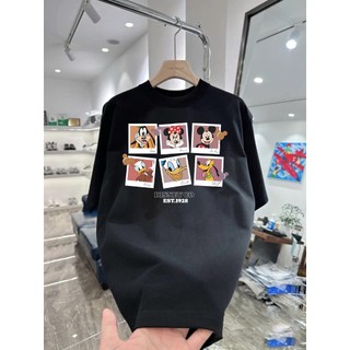 Áo thun hoạt hình Mickey Disney Co MK10 unisex nam nữ form rộng 100% cotton