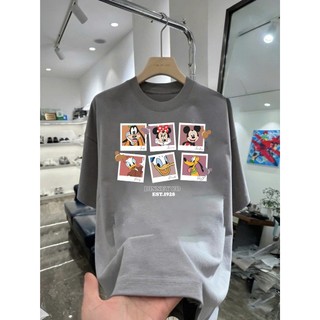Áo thun hoạt hình Mickey Disney Co MK10 unisex nam nữ form rộng 100% cotton