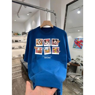 Áo thun hoạt hình Mickey Disney Co MK10 unisex nam nữ form rộng 100% cotton