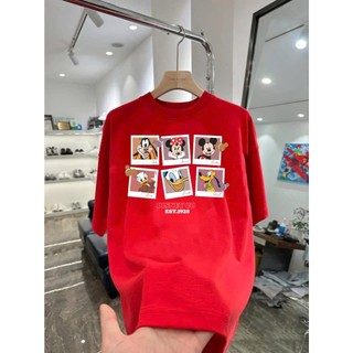 Áo thun hoạt hình Mickey Disney Co MK10 unisex nam nữ form rộng 100% cotton