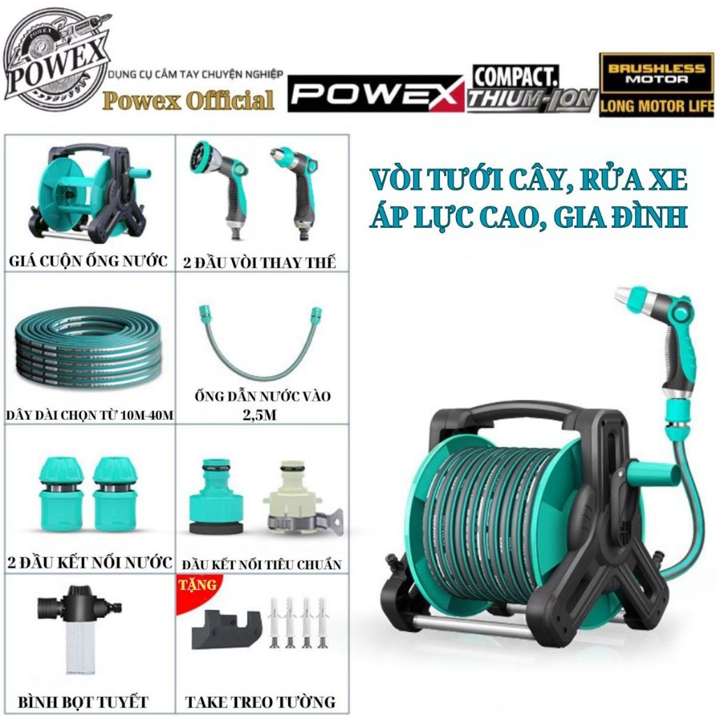 Vòi nước tưới cây, vòi rửa xe, ống nước PVC 4 lớp dày chống gập mài mòn ...