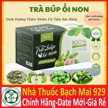 Trà Búp Ổi Non - Hỗ Trợ Giảm Cân Detox Thanh Lọc Cơ Thể Hộp 50 Gói Trà Tốt Cho Hệ Tiêu Hóa