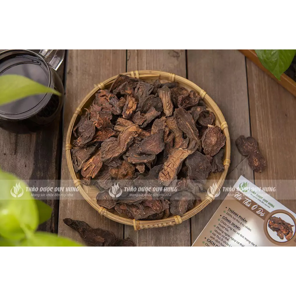 Hà Thủ Ô Đỏ Thái Lát Sấy Khô ( Hàng Thượng Hạng, Đã Chế ) Nguyên Chất Miếng To, Sạch Giúp Cải Thiện Các Vấn Đề Về Tóc