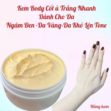 Kem body cốt ủ tẩy mạnh, kem khử thâm dành cho da ngâm đen khó trắng ,kem body cốt tửa giúp da trắng nha 200g
