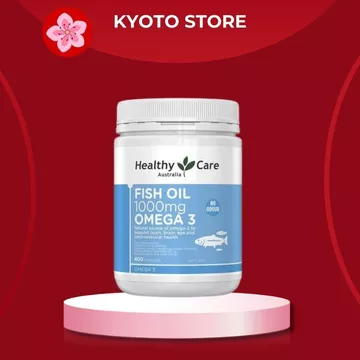 Dầu Cá Tự Nhiên Fish Oil Healthy Care Omega 3 1000mg 400 viên (Dầu Cá HC)