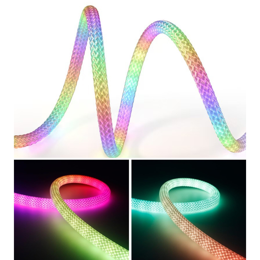 ĐÈN LED LƯỚI DỆT VẢI RỒNG FULL MÀU PHÁT SÁNG 360 ĐỘ ARGB NEOPIXEL ...
